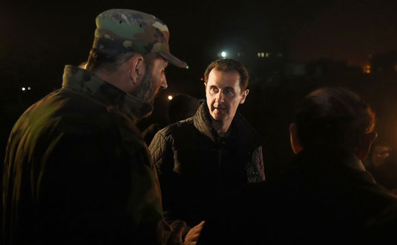 (تصاویر) بشار اسد در میدان نبرد