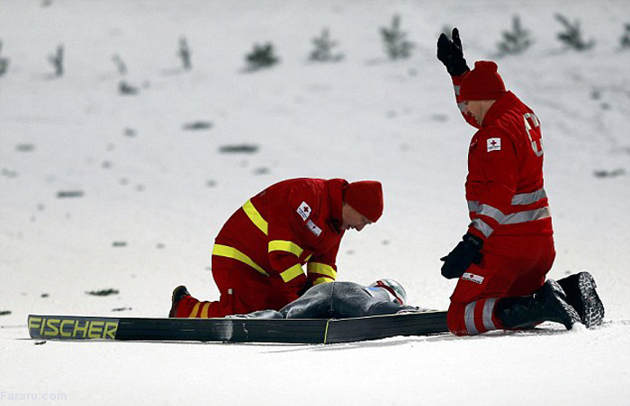 حادثه تلخ برای قهرمان اسکی جهان 1