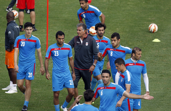 (تصاویر) تمرین تیم ملی برای بازی با قطر