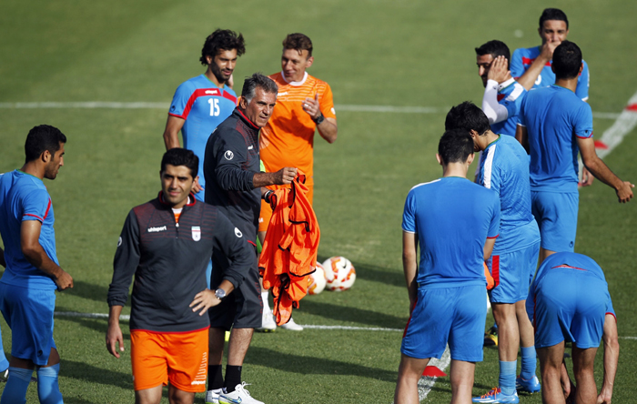 (تصاویر) تمرین تیم ملی برای بازی با قطر