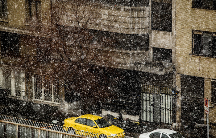 (تصاویر) اولین برف زمستانی تهران