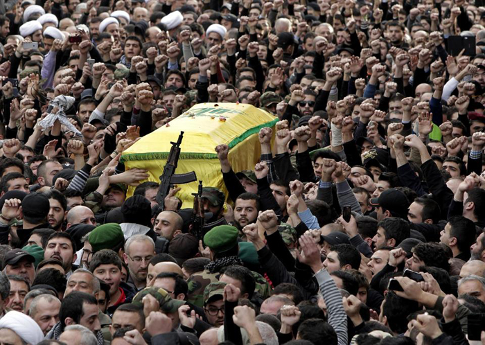 (تصاویر) مراسم تشییع «جهاد مغنیه»