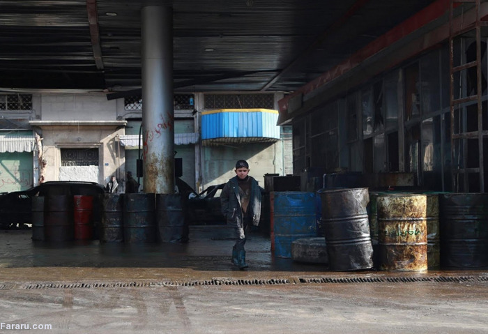 (تصاویر) تجارت نفتی داعش در سوریه