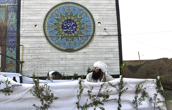 (تصاویر) تشییع رهبر صابئین ایران