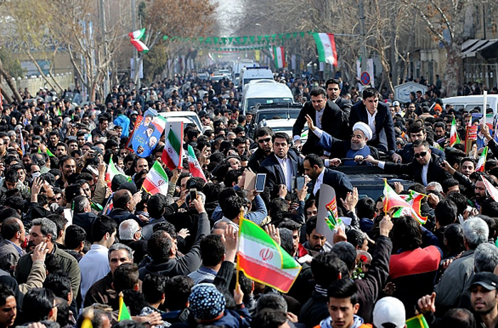 (تصاویر) استقبال از روحانی در اصفهان