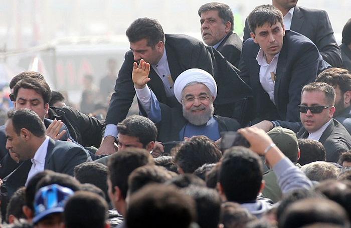 (تصاویر) استقبال از روحانی در اصفهان