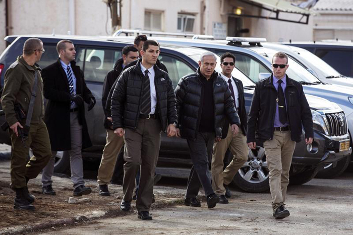 (تصاویر) نتانیاهو در مرز سوریه و اسرائیل