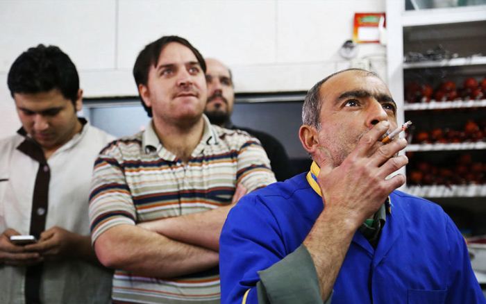 (تصاویر) تماشای دیدار پر هیجان ایران و عراق