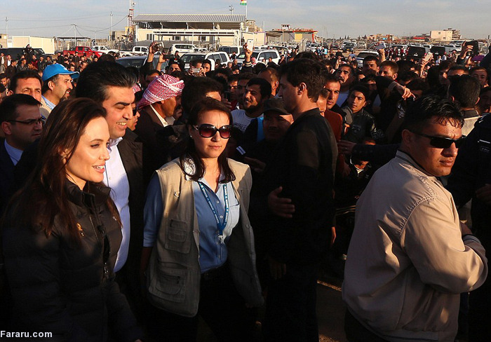 استقبال مردم کردستان از آنجلینا جولی 1