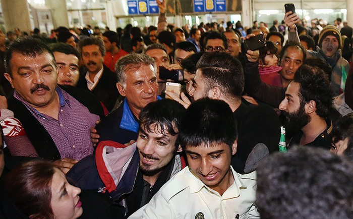 (تصاویر) استقبال از تیم‌ملی در فرودگاه