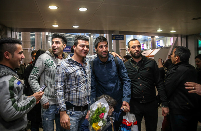 (تصاویر) استقبال از تیم‌ملی در فرودگاه