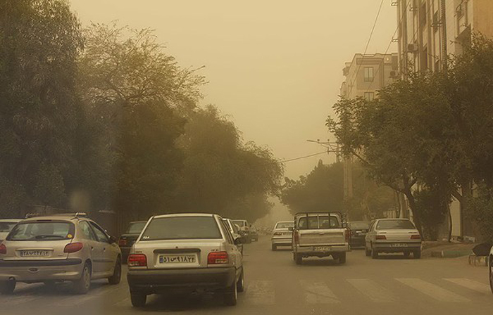 (تصاویر) گرد و غبار شدید در خوزستان