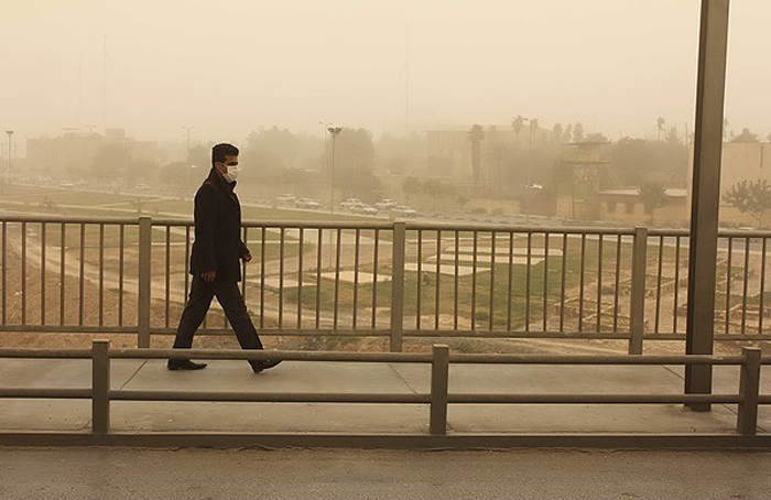(تصاویر) گرد و غبار شدید در خوزستان
