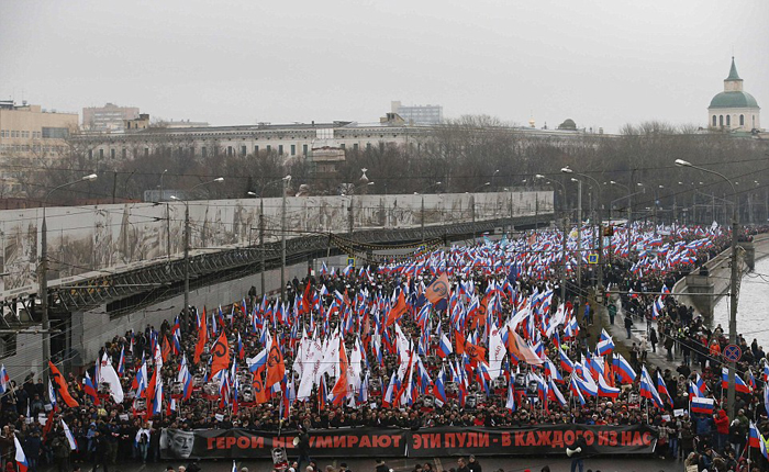 (تصاویر) تظاهرات مخالفان دولت در روسیه