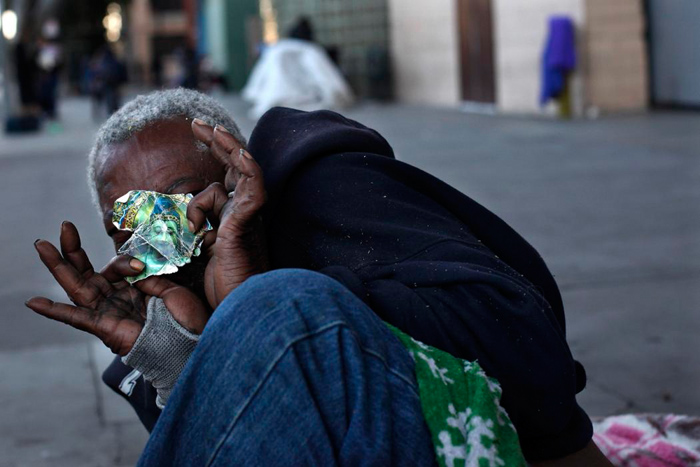 (تصاویر) زندگی بی‌خانمان‌های لس‌آنجلس