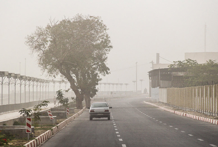 (تصاویر) گرد و غبار در بندرعباس