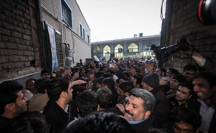 (تصاویر) مراسم ختم مادر احمدی‌نژاد در قم