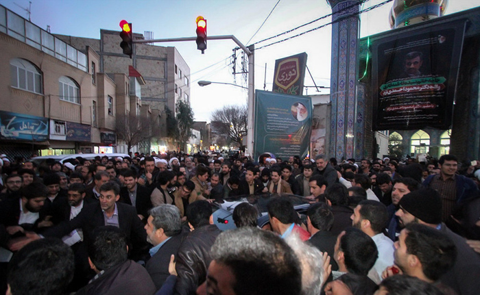 (تصاویر) مراسم ختم مادر احمدی‌نژاد در قم