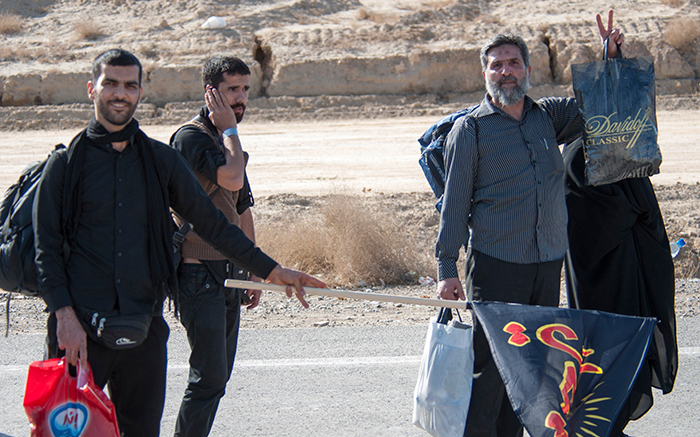 (تصاویر) ازدحام زائران کربلا در مرز مهران
