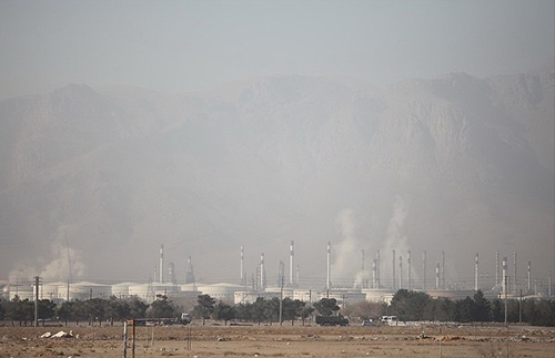 (تصاویر) آلودگی هوای اصفهان در مرز هشدار