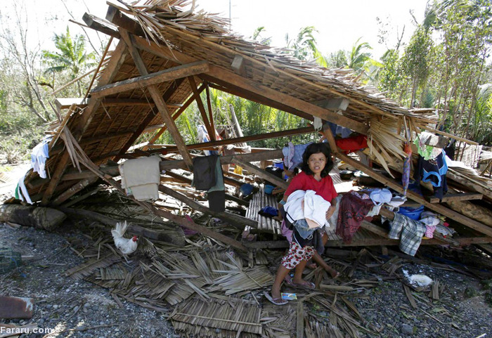 (تصاویر) سیل و توفان در فلیپین