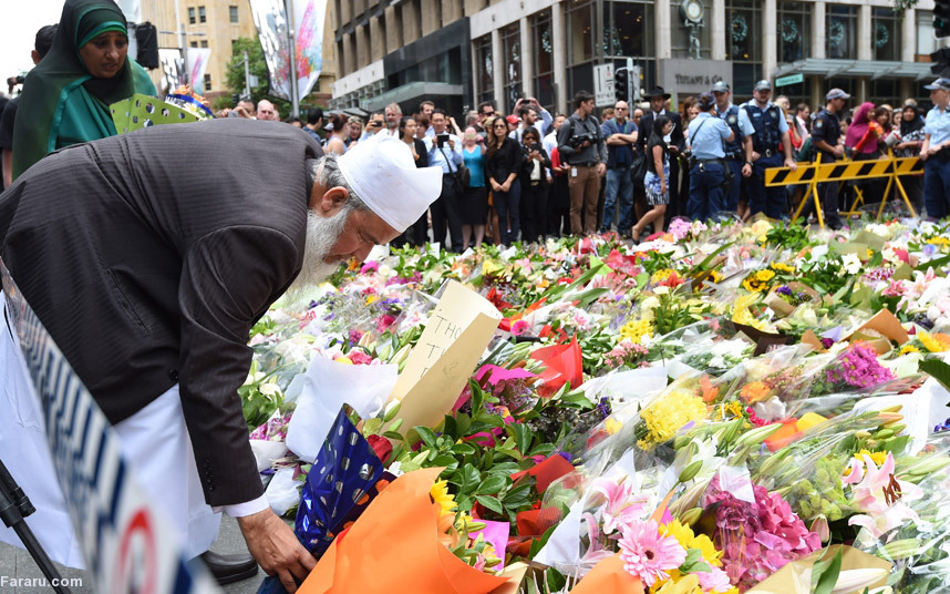 (تصاویر) مسلمانان در یادبود‌ قربانیان گروگانگیری سیدنی