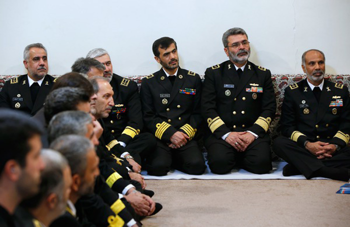 (تصاویر) دیدار فرماندهان نیروی دریایی ارتش با رهبرانقلاب