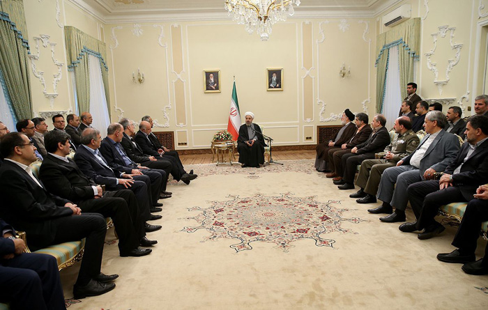 (تصاویر) دیدار رئیس‌جمهور با وزرا و مسئولین
