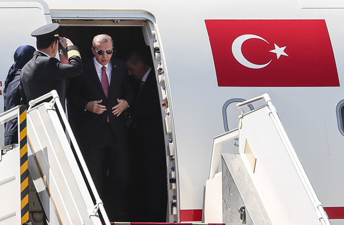 (تصاویر) اردوغان وارد تهران شد