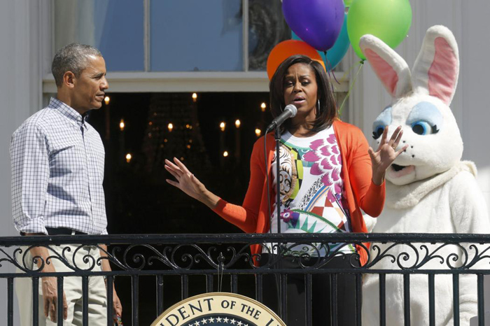 (تصاویر) روز شاد اوباما در کاخ سفید