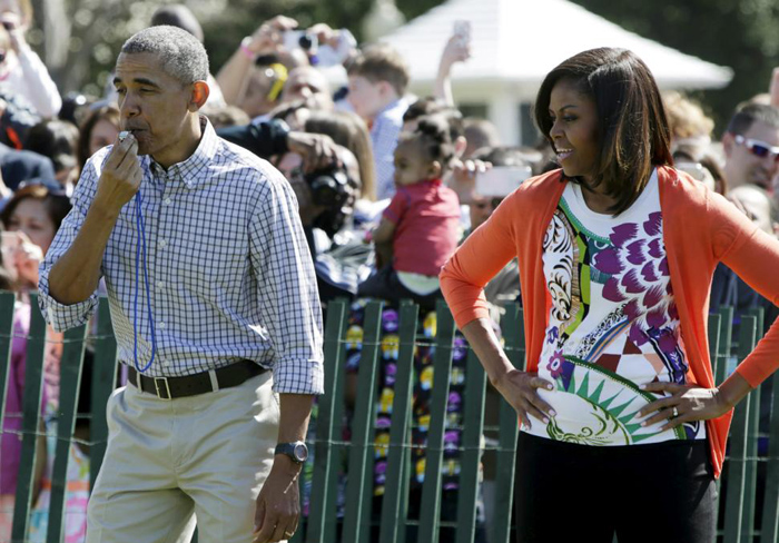 (تصاویر) روز شاد اوباما در کاخ سفید