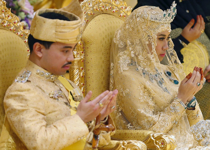 (تصاویر) عروسی مجلل شاهزاده برونئی