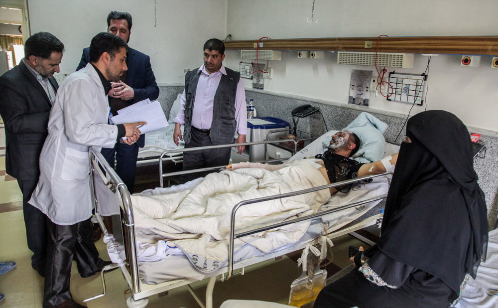 (تصاویر) بستری‌شدن مجروحان یمن در تهران