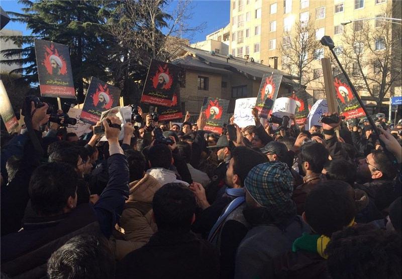 برگزاری تجمع غیرقانونی مقابل سفارت عربستان
