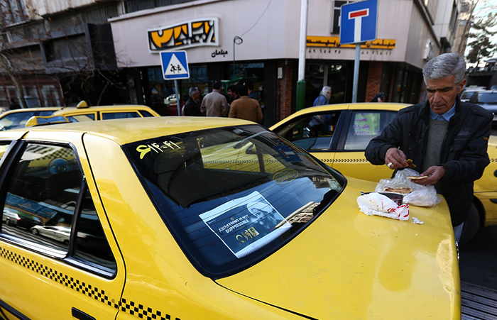 (تصاویر) کمپین رانندگان تاکسی علیه آل‌سعود