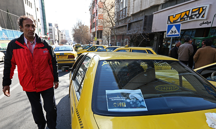 (تصاویر) کمپین رانندگان تاکسی علیه آل‌سعود