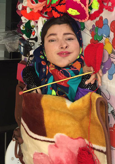شگفتی‌های دختر هنرمند ۷۰سانتی در تهران+(تصاویر)