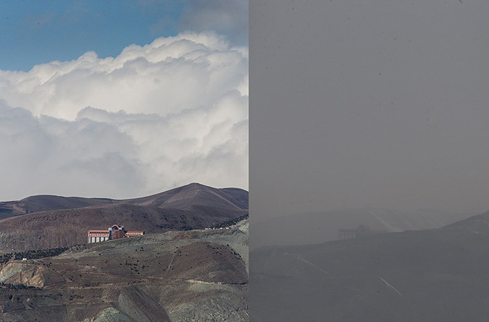 (تصاویر) مقایسه هوای آلوده و پاک تهران