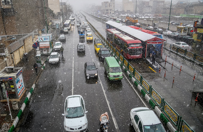 (تصاویر) برف و سرما در تهران