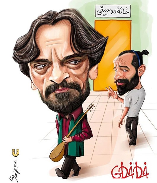 کاریکاتور/ امیر تتلو و حسین علیزاده!