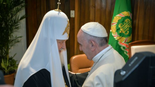 رهبران کلیساهای کاتولیک و ارتدکس، پس از نهصد سال دیدار کردند
