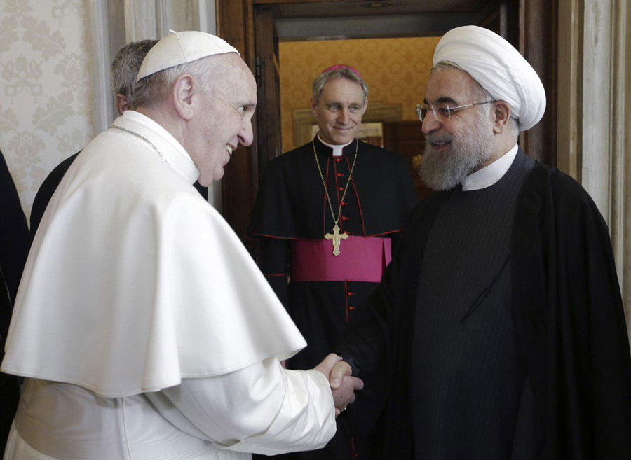 روحانی با پاپ فرانسیس دیدار کرد