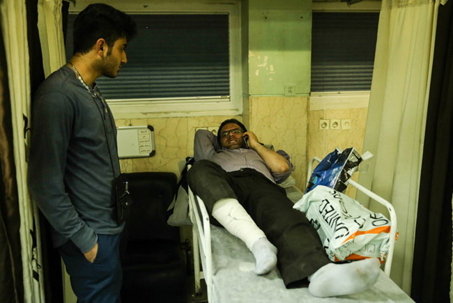 (تصاویر) مصدومان حادثه ی انفجار بازار تهران