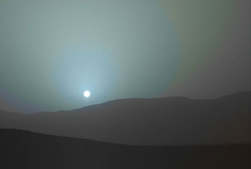 (تصاویر) غروب خورشید در مریخ