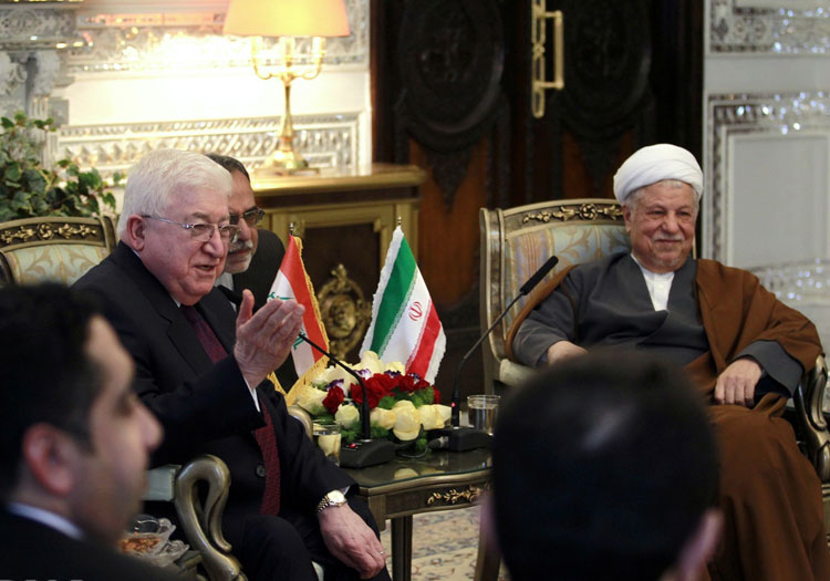 (تصاویر) دیدار رییس جمهور عراق با هاشمی