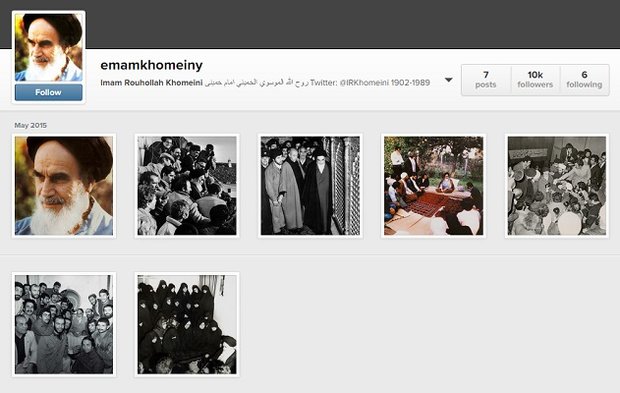 اینستاگرام اکانت امام خمینی را حذف کرد!