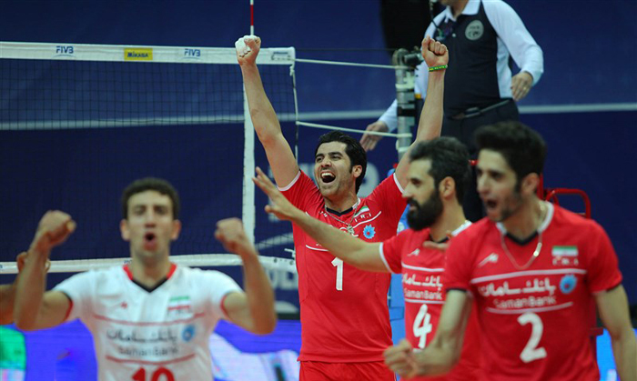 (تصاویر) دومین پیروزی والیبال ایران بر روسیه