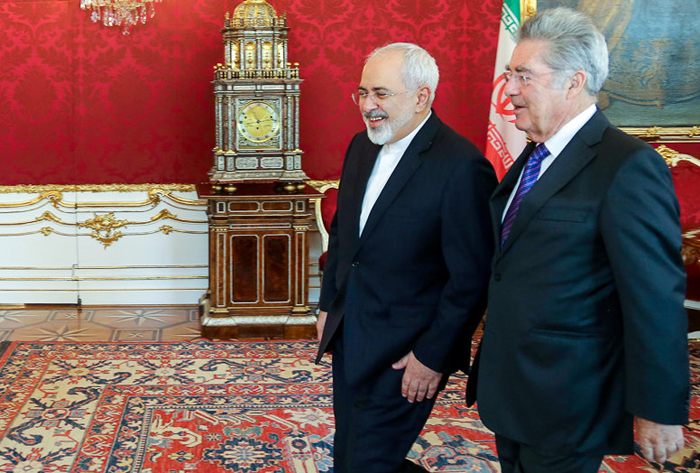 ظریف با رئیس جمهور اتریش دیدار کرد