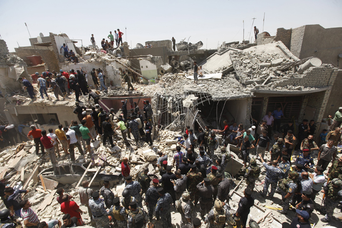 (تصاویر) بمباران اشتباهی بغداد