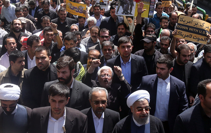 (تصاویر) حضور مقامات در راهپیمایی روز قدس